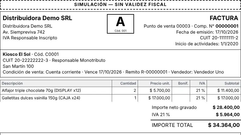 DistrixPro ERP — captura del sistema